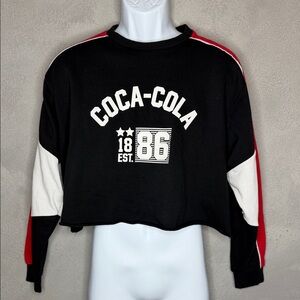 Coca Cola Black and Red Women's Sweater